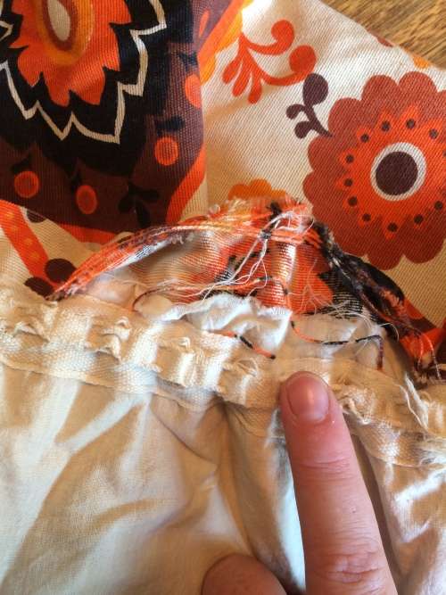 VINTAGE RETRO ORANGE CURTAINS - DROP 1