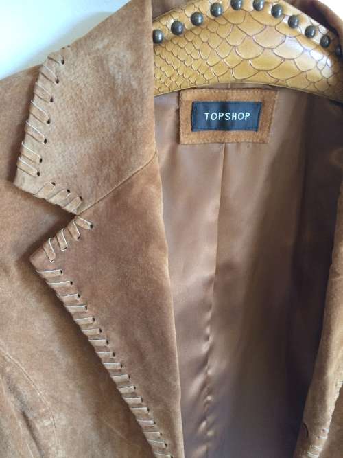 TOPSHOP BOHO FESTIVAL REAL LEATHER JACKET