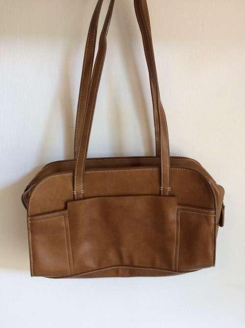 *** april end of summer sale ***   SYNTHETIC LEATHER NEXT BAG  -TAN