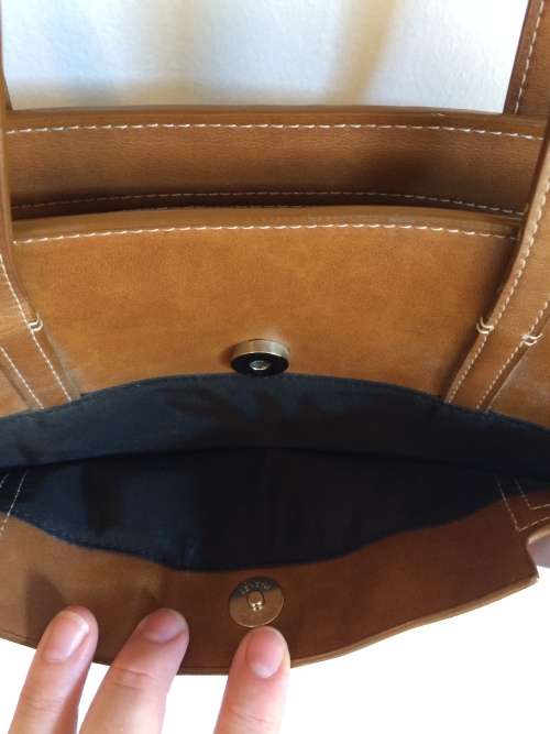 *** april end of summer sale ***   SYNTHETIC LEATHER NEXT BAG  -TAN