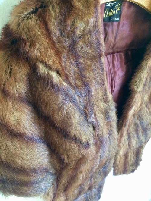 VINTAGE ASTOR FUR CO JOHANNESBURG - REAL FUR STOLE