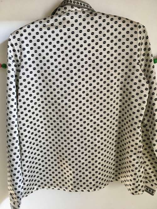 VINTAGE JANE MILANO BALCK AND BEIGE SHIRT - 14
