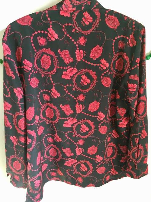 VINTAGE BLACK AND PINK BOGART SHIRT - 14