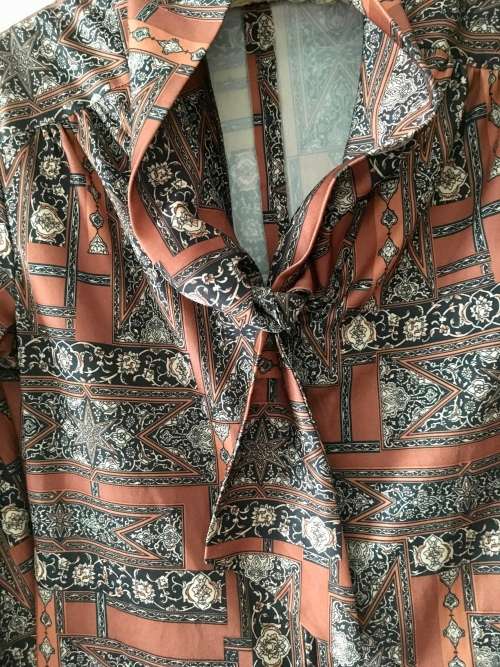 VINTAGE  CAROLA 70TIES DRESS- 12