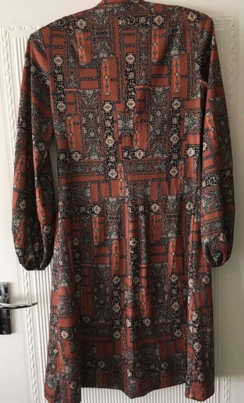 VINTAGE  CAROLA 70TIES DRESS- 12