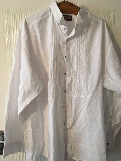 VINTAGE CAMBRIDGE TUXEDO SHIRT - 46 XL/2XL