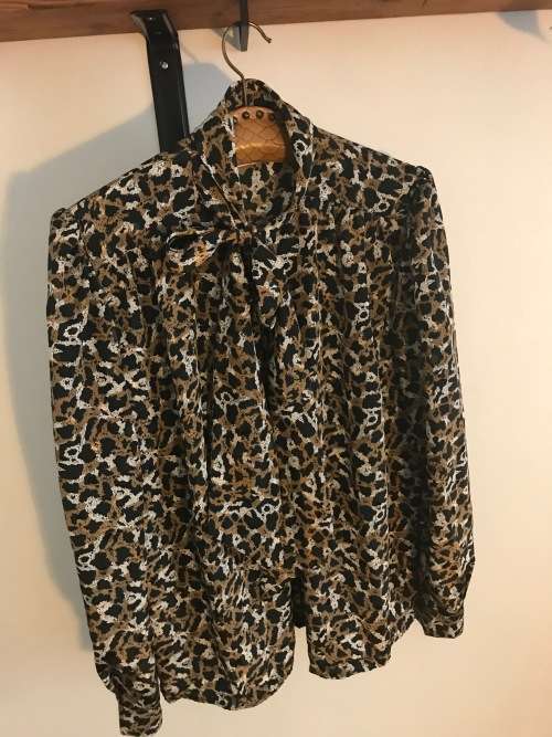 VINTAGE LEOPARD PRINT SHIRT - 14