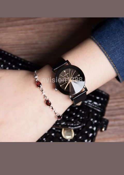 Fashion Unisex Leather Stainless Steel Analog Military Quartz Wrist Watch