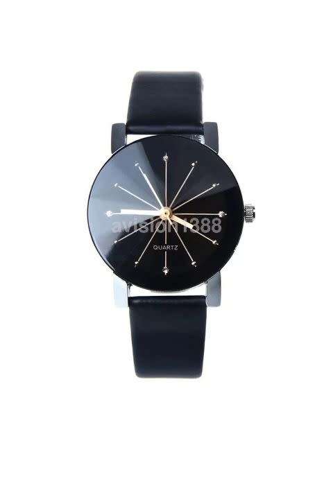 Fashion Unisex Leather Stainless Steel Analog Military Quartz Wrist Watch