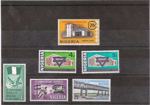 3 MINT AND COMPLETE SETS FROM NIGERIA.