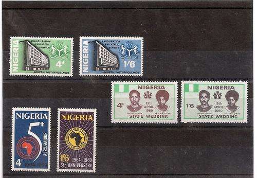 3 MINT AND COMPLETE SETS FROM NIGERIA.