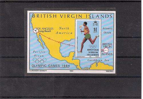 BRITISH VIRGIN ISLANDS. MS 537. 1984 OLYMPIC GAMES. LOS ANGELES.