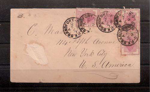 OFS COVER TO NEW YORK.