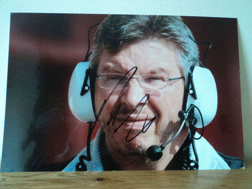 Original Ross Braun Mercedes boss Autographed F1 Pic .Rare rare item A4 size pic
