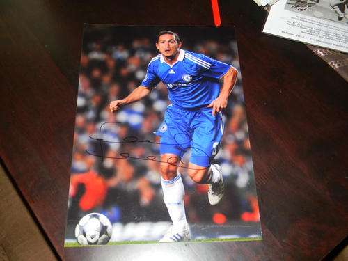 Genuine Hand signed Frank Lampard A3 photo