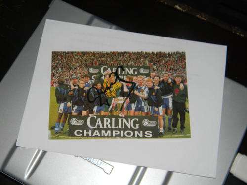 Sale Item Rare Peter Schmeichel Man united Hand signed Post csrd.