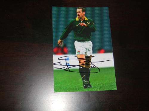 Stefaan Tereblanche hand signed Jumbo photo .