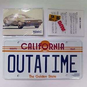 Back to the Futur number plate replica from Universal studios rare,rare item .