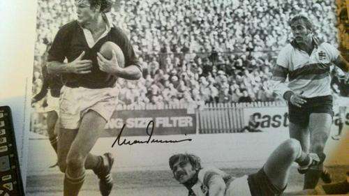 REDUCED FURTHER !!!!! Rare Morne Du Plessis hand signed print 500x400 in size