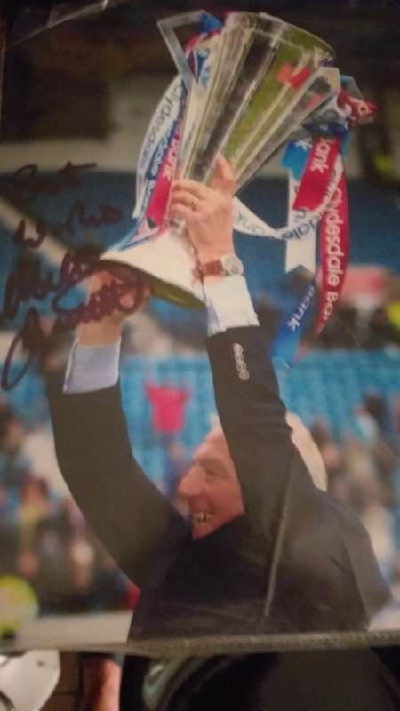 Signed Walter Smith Ranger`s-Man United ex coach autograph.