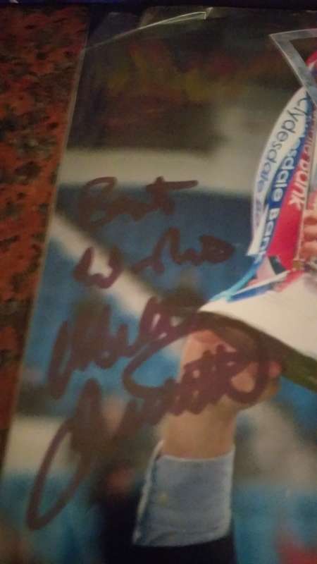 Signed Walter Smith Ranger`s-Man United ex coach autograph.