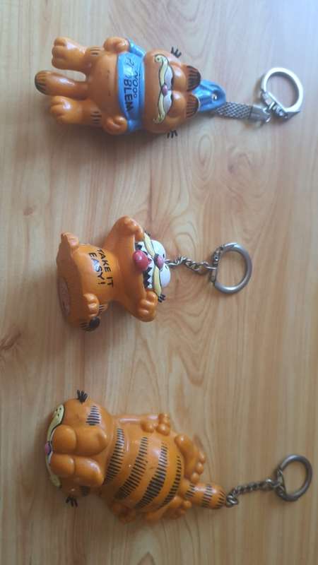 Vintage Garfield keyrings