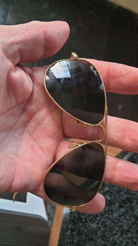 Original Small Ray Bay Bausch and Lomb 1980s Aviators small frame.