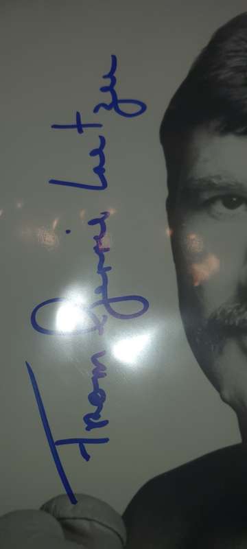 Rare Gerrie Coetzee signed Promo.photo.