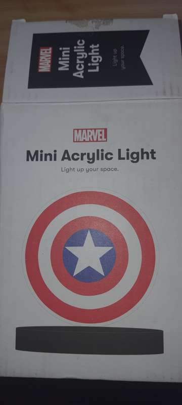 Marvel Capitan America Mini Acrylic light.