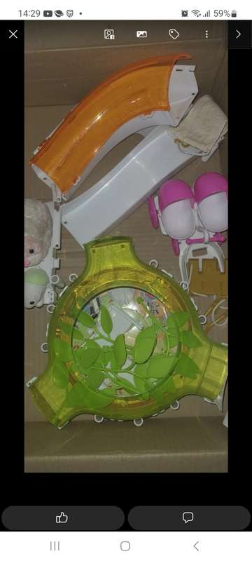 2x Zhu zhu pets set with motor rized hamster .