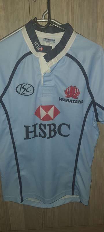 Rare Super 12 rugby Waratahs player issue jersey .