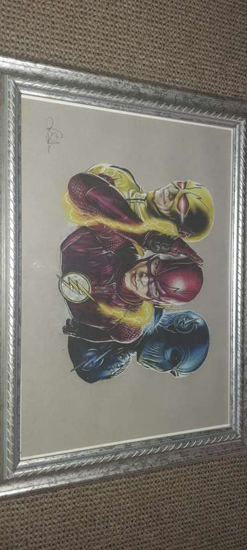 The Flash signed by Sa artist Rob Silva Picture