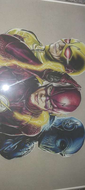 The Flash signed by Sa artist Rob Silva Picture