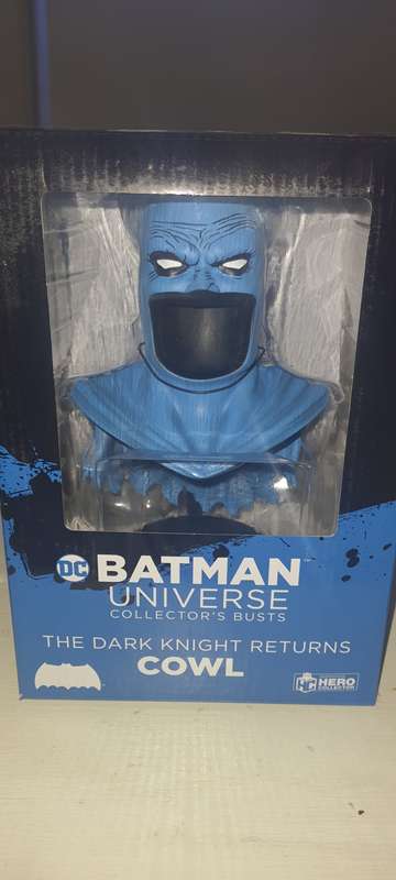 Batman Cowl with comic book.