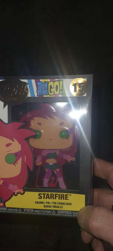 Funko Pop Starfire teen titans Pin.