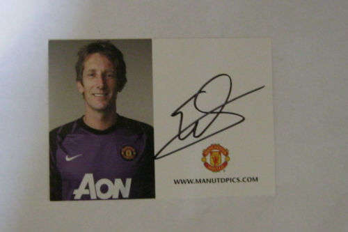 EDWIN VAN DER SAR MANCHESTER UNITED SIGNED PHOTO