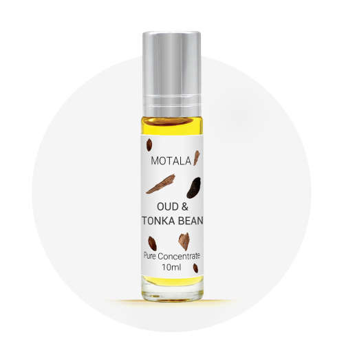 OUD AND TONKA BEAN 10ML BY MOTALA - PURE CONCENTRATION - ALCOHOL FREE