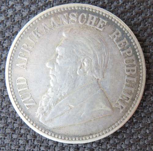 1895 ZAR Halfcrown 2/6