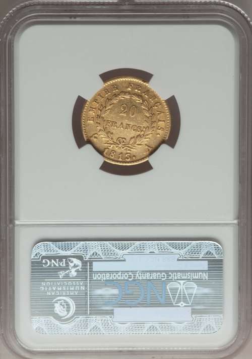 Napoleon gold 20 Francs 1813-A AU50 NGC AU50