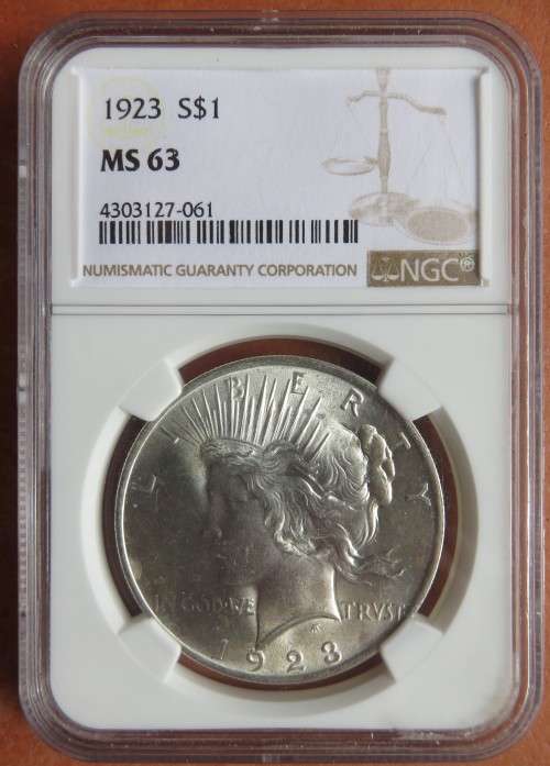 1923 USA Silver dollar NGC MS63