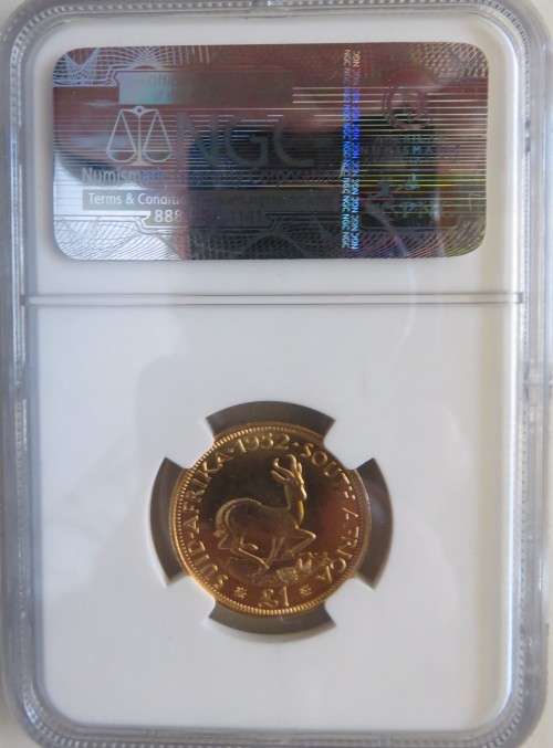 1952 South Africa Gold one pound NGC PF 65