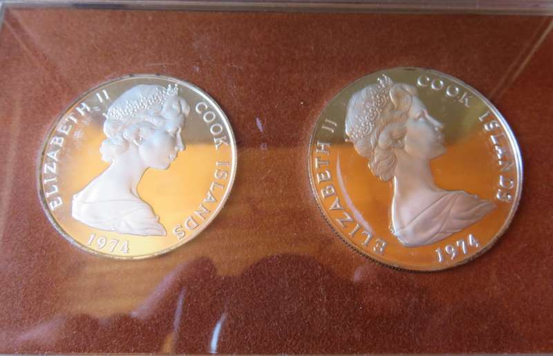 1974 Cook Islands sterling silver proof set 61.2g