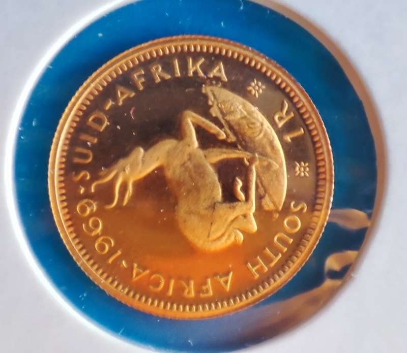 1969 South Africa Gold one Rand