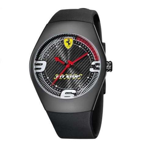 Pit Stop Ferrari carbon Watch