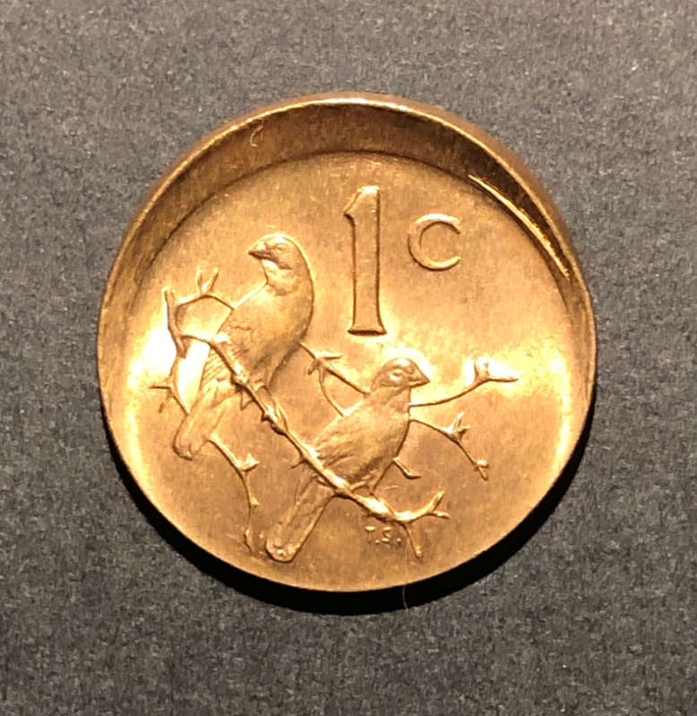 MAJOR MINT ERROR - MIS-STRUCK 1985 1c COIN!