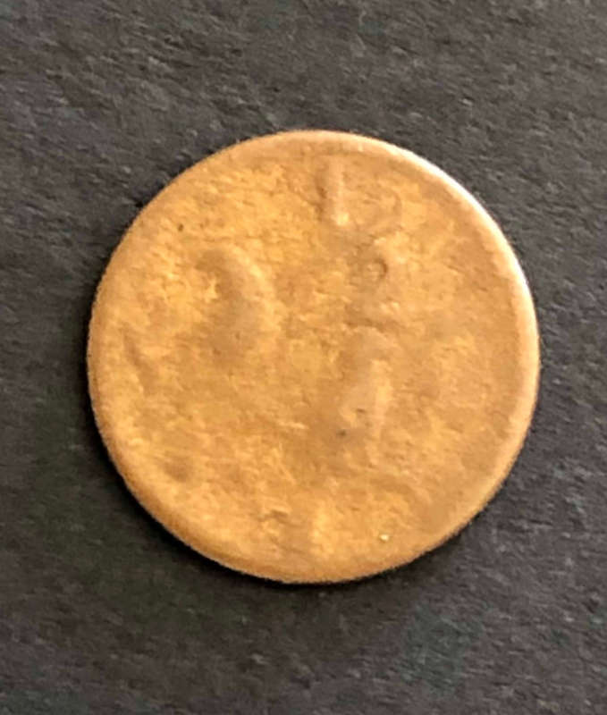 MAJOR MINT ERROR - CAPPED DIE STRIKE ON 1/2c COIN!
