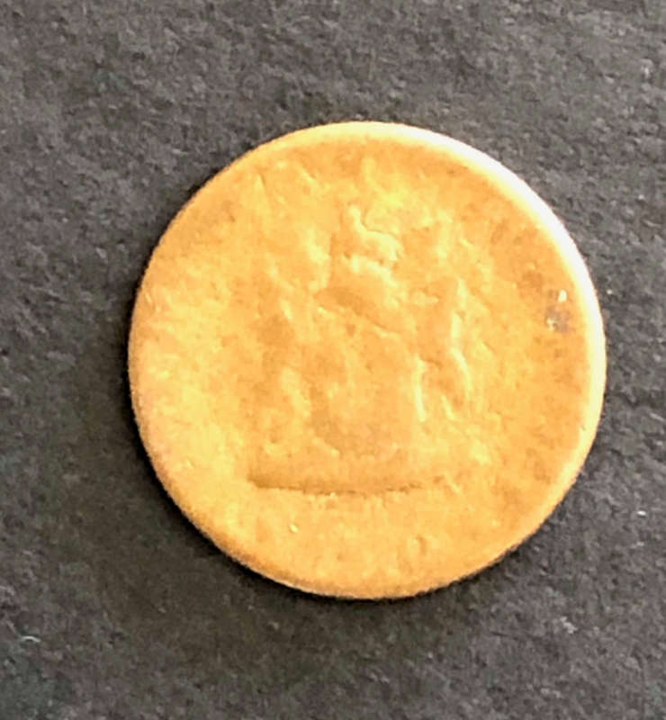 MAJOR MINT ERROR - CAPPED DIE STRIKE ON 1/2c COIN!