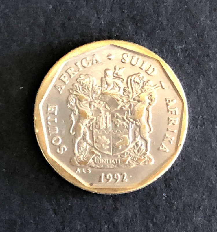 MAJOR MINT ERROR - PARTIAL BRONZE COATING ON STEEL BASE OF 1992 20c COIN!