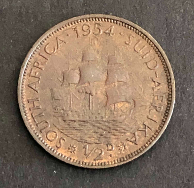 MINT ERROR - 1954 1D WITH SCRATCHED DIE ERROR