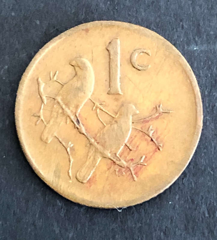 UNIFACE 1c COIN - OBSERVE VISIBLE - REVERSE BLANK!